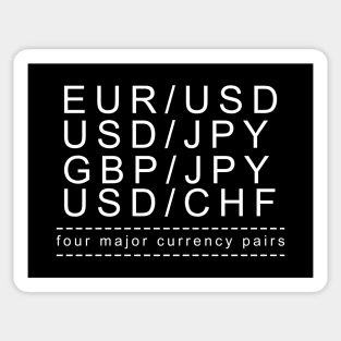 FOUR MAJOR CURRENCY PAIR Sticker